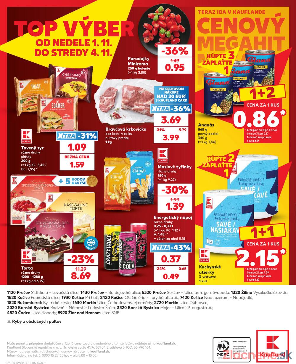 Kaufland 29.10. - 4.11. - Kaufland Ružomberok