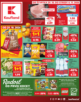 Leták Kaufland 29.10. - 4.11. - Kaufland Považská Bystrica - Centrum