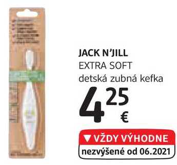 JACK N'JILL EXTRA SOFT detská zubná kefka 