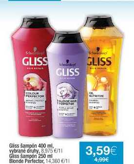 Gliss šampón 250 ml Blonde Perfector