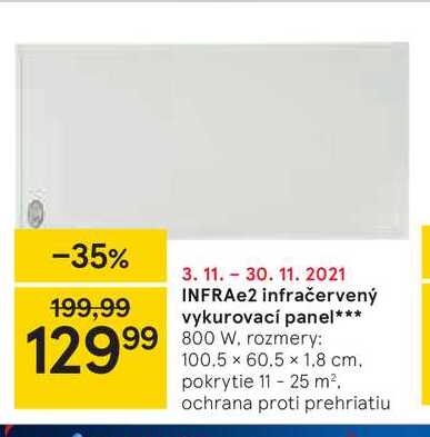 INFRAe2 infračervený vykurovací panel