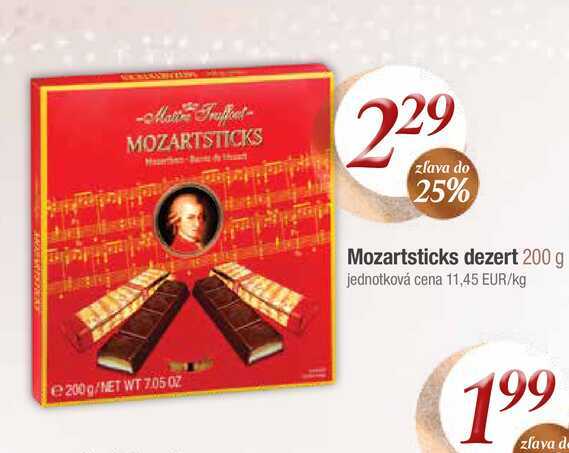 Mozartsticks dezert 200 g