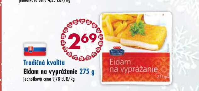 Eidam na vyprážanie 275 g