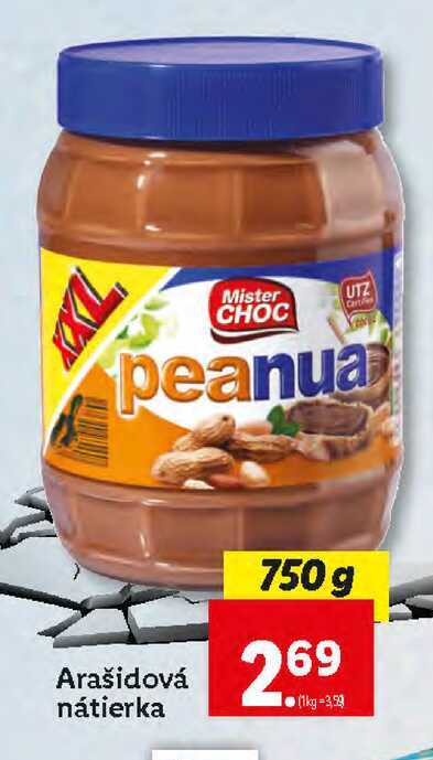 Arašidová nátierka 750 g