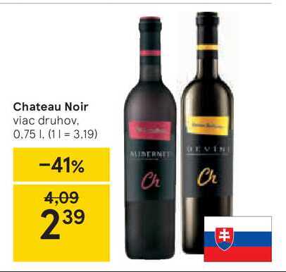 Chateau Noir, 0,75 l