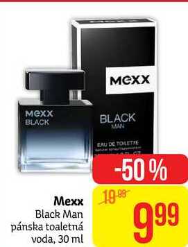  Mexx Black Man pánska toaletná voda, 30 ml 