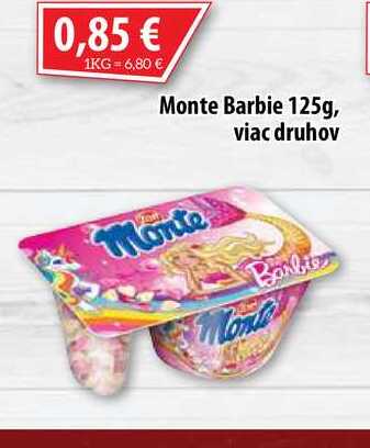 Monte Barbie 125 g