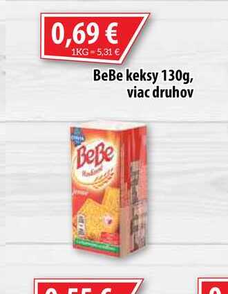BeBe keksy 130 g