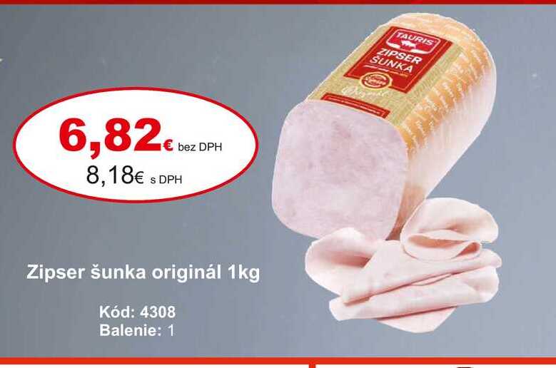 Zipser šunka originál 1 kg