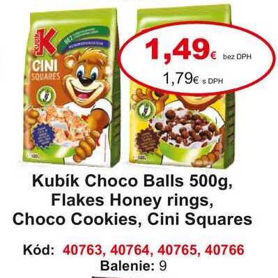 Kubík Choco Balls 500g