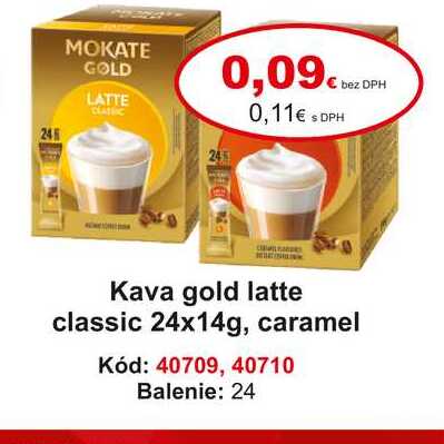 Kava gold latte classic 24x14g