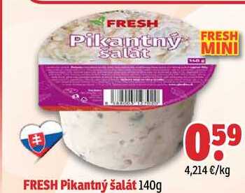 FRESH Pikantný šalát 140g