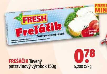 FREŠÁČIK Tavený potravinový výrobok 150g