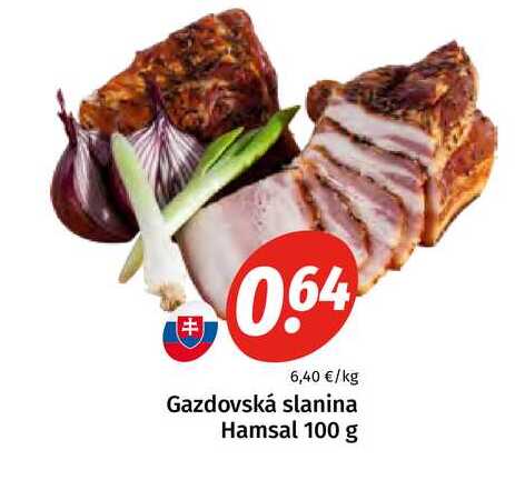 Gazdovská slanina Hamsal 100 g 