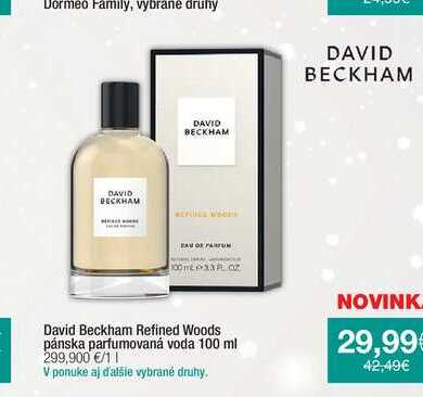 David Beckham Refined Woods pánska parfumovaná voda 100 ml  
