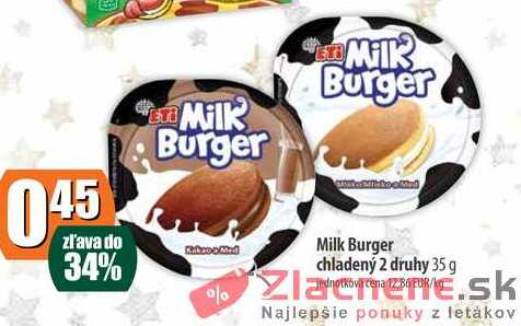 Milk Burger chladený 35g 