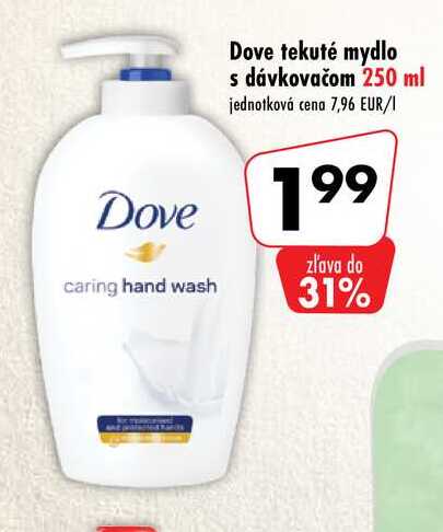 Dove tekuté mydlo s dávkovačom 250 ml