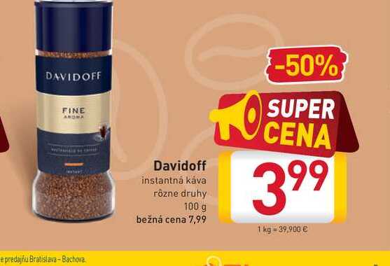   Davidoff instantná káva  100 g