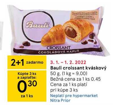 Bauli croissant kváskový, 50 g