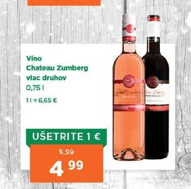 Vino Chateau Zumberg 0,75 l