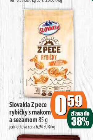 Slovakia Z pece rybičky s makom a sezamom 85 g