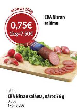 CBA Nitran saláma 100 g