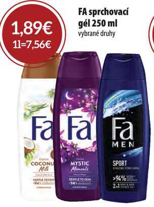 FA sprchovací gél 250 ml