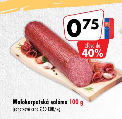 Malokarpatská saláma 100 g