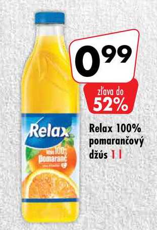 Relax 100% pomarančový džús 1 l