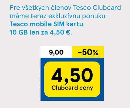 Tesco mobile SIM karta