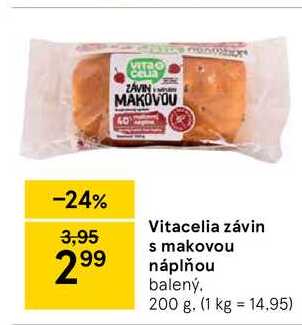 Vitacelia závin s makovou náplňou, 200 g