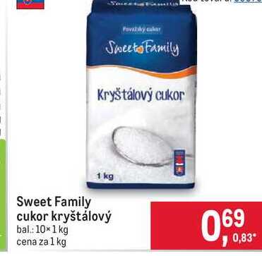 Sweets Family Kryštálový cukor 1 kg