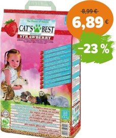 Viacúčelová podstielka Cat´s Best Starwberry
