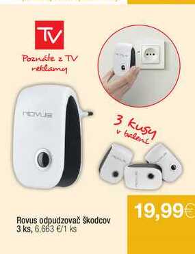 Rovus odpudzovač škodcov 3 ks