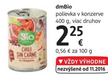 dmBio polievka v konzerve, 400 g