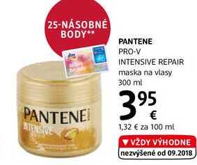 PANTENE PRO-V INTENSIVE REPAIR maska na vlasy, 300 ml 