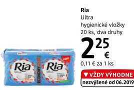 Ria Ultra hygienické vložky, 20 ks