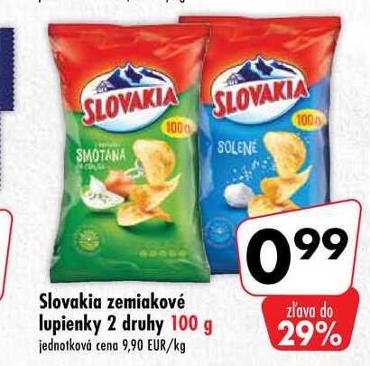 Slovakia zemiakové lupienky 100 g
