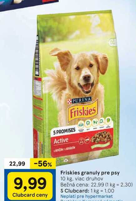 Friskies granuly pre psy, 10 kg