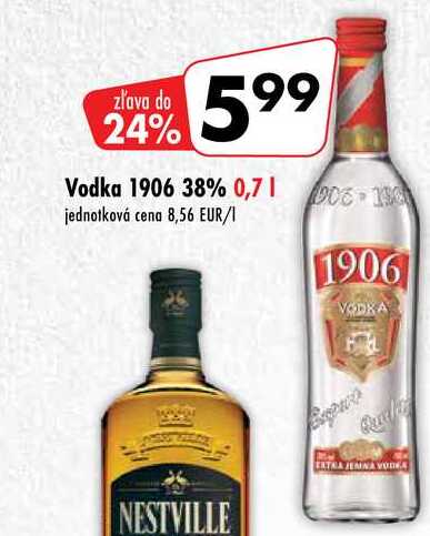 Vodka 1906 38% 0,7 l