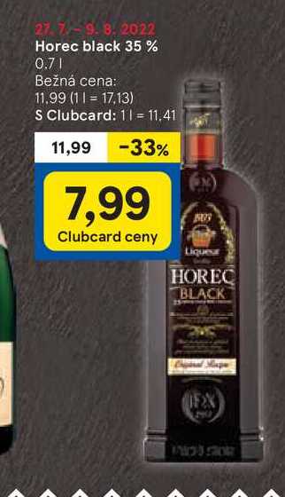 Horec black 35 %, 0,7 l