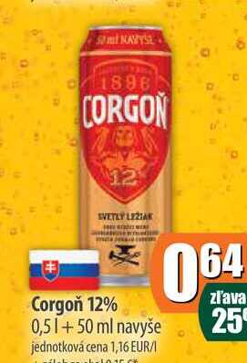 Corgoň 12% 0,5 l