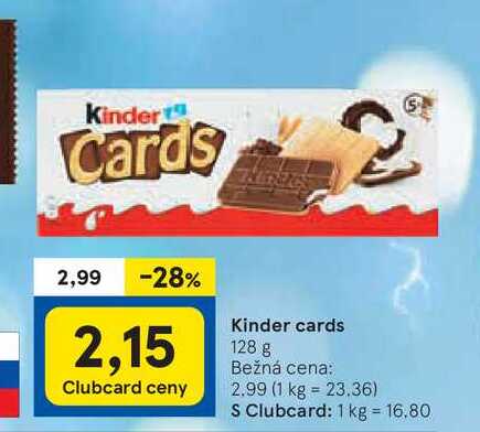 Kinder Cards - 128 g