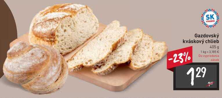 Gazdovský kváskový chlieb 405 g