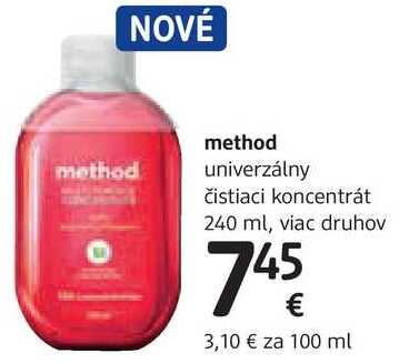 method univerzálny čistiaci koncentrát, 240 ml