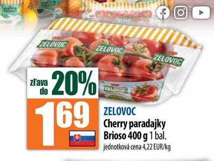 Cherry paradajky Brioso 400 g