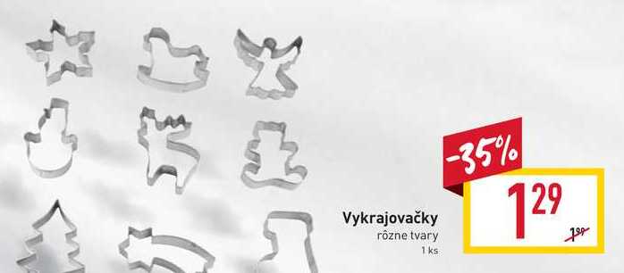 Vykrajovačky rôzne tvary 1 ks 