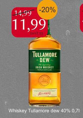 Whiskey Tullamore dew 40% 0,7l