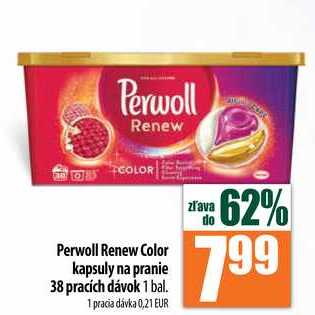 Perwoll Renew Color kapsuly na pranie 38 pracích dávok