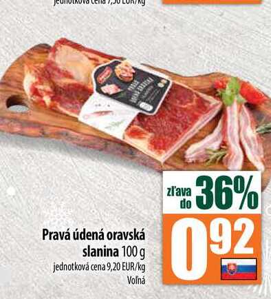 Pravá údená oravská slanina 100 g